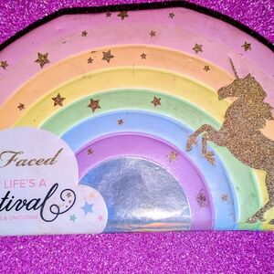 Too Faced Rainbow Unicorn Party Plates